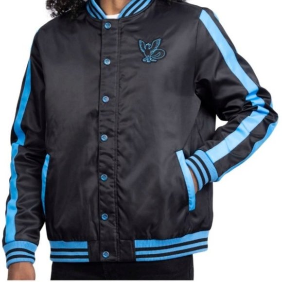 Articuno Pokémon Jackets Black Insulated Snap-Down Jacket - Adult Unisex - Picture 1 of 3